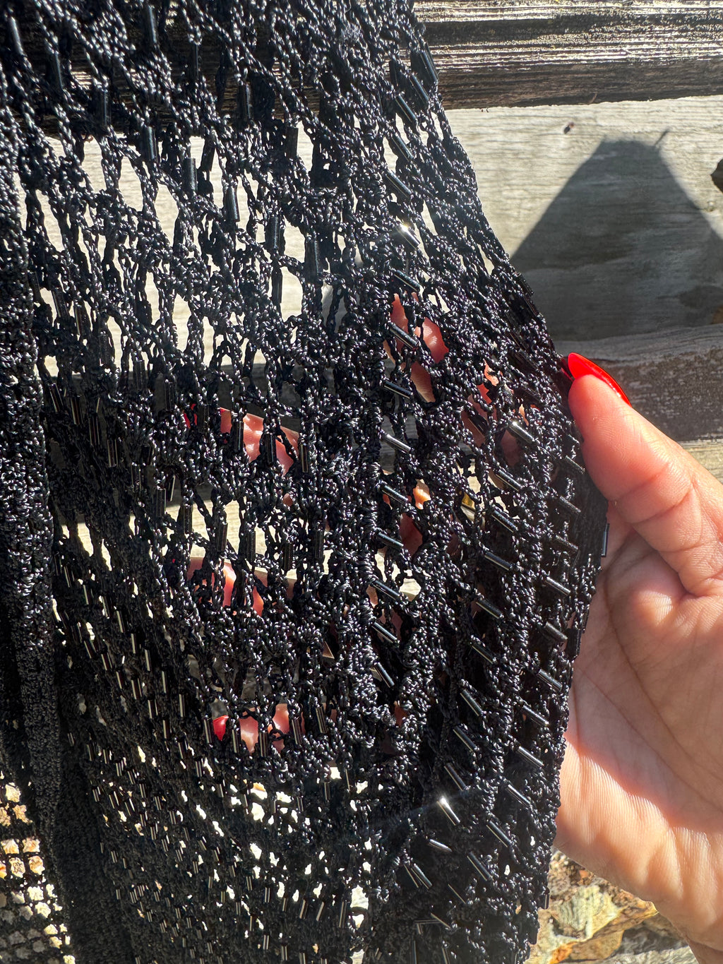 Kroshetta by Papillon netted top